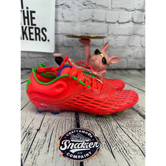 Under Armour Magnetico Elite 3 FG Pro Soccer Cleats Womens 9.5 Red Green NEW UK7 - Picture 5 of 8